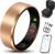 Smart Health Ring 2.0 for Women Men, Slim Scratch & Fingerprint Resistant Design, Efficient Chip Fitness Tracker, Monitors Heart, Blood Oxygen & Pressure, Rose Gold 8#