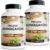 NaturaLife Labs Organic Ashwagandha 2100 mg per Serving – Full Spectrum Root Powder and Standardized Extract (Withanolides) – 100 Capsules – Vegan – Non-GMO, Gluten-Free (2 Pack)
