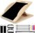 Versatile Wooden Slant Board, Convertible to Balance & Pilates Board, Adjustable Angles, Includes Full Pilates Kit, Supports Up to 360lbs, Calf Stretch, Squats, Knee, Ankle, Heel & Leg Training