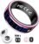 Smart Ring for Women & Men, Fitness & Health Tracker with Display Screen, IP68 Waterproof Smart Rings for Health Monitoring, Fitness Tracker Ring with Call Notification, No App Fees (Pink, 10#)
