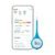 Kinsa QuickCare Smart Digital Thermometer for Adults, Kids and Babies, Oral, Rectal & Underarm Thermometer, App-Connected Fever and Symptom Tracking, Fast Accurate Readings