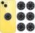 6 Pieces Cell Phone Stickers Blockers Equipment Stickers Devices Accessories for Mobile Phones, Laptops Computers Black, JF-02