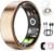 Smart Ring for Women & Men, Health Tracker Ring with Heart Rate, Blood Oxygen,Blood Pressure, IP68 Waterproof Fitness Ring, Sleep Tracker for iPhone and Android, No APP Fee (Rose Gold, 6#)