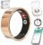 Luxelle Smart Ring Fitness Tracker with Sleep Monitor, Heart Rate, Blood Oxygen, Blood Pressure, Step Counter, 128 Sports Modes, IP68 Waterproof, Magnetic Charging, Compatible with iOS & Android