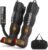 Leg Massager with Heat and Compression, Foot Massager for Circulation and Pain Relief, Sequential Air Compression Boots Recovery System with 9 Intensities 6 Modes,3 Heating for Athletes