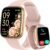 Smart Watch for Women, Answer/Make Call, 1.85″ AMOLED Always-On Display Screen Smartwatch for iPhone & Android, 3ATM Waterproof Fitness Tracker with Heart Rate/Sleep/SpO2 Monitor, 100+ Sport Modes