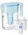 Waterdrop PT-11BL 7-Cup Alkaline Water Filter Pitcher with 3 Replacement Filters, Can Work with Brita® Water Pitchers & Filters, Smooth-Tasting Water, Increases PH, Up to 6 Months, Blue