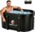 133 Gal XL Oval Ice Bath Tub for Adults, Portable Foldable Cold Plunge Tub with Cover & Ice Massage Balls, 6-Layer Insulated, Indoor Outdoor Recovery