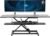 VIVO 47 inch Electric Motor Desk Converter, Height Adjustable Riser, Sit to Stand Dual Monitor and Laptop Workstation with Wide Keyboard Tray, Black, DESK-VE48B