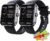 Ribili Trackpro 2.0, Sherum Trackpro 2.0 𝐠𝐥𝐮𝐜𝐨𝐬𝐞 𝐦𝐨𝐧𝐢𝐭𝐨𝐫, Dotmalls Trackpro 2.0, Hilipert Trackpro 2.0 𝐛𝐥𝐨𝐨𝐝 𝐬𝐮𝐠𝐚𝐫 𝐦𝐨𝐧𝐢𝐭𝐨𝐫,Shirem Trackpro, Fitsenso Smartwatch (Black*2)