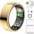 Ring Health Tracker for Women Men, Fitness Ring with Heart Rate,Blood Oxygen,Sleep Monitor,Calories, Step Counter, IP68 Waterproof Smart Ring for iPhone & Android, No Subscription Fee (Gold, 12#)