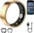 Smart Ring for Women & Men, Fitness Tracker with Heart Rate, Blood Oxygen, Sleep Monitoring, Long-Lasting Battery, IP68 Waterproof, No Subscription (Rose Gold, 7#)
