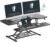 FLEXISPOT 40″ Wide Standing Desk Converter Sit to Stand up Riser Height Adjustable Computer Workstation with Spacious 2-Tier Desktop, Black