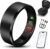 Smart Health Ring 2.0 for Women Men, Slim Scratch & Fingerprint Resistant Design, Efficient Chip Fitness Tracker, Monitors Heart, Blood Oxygen & Pressure, Sleep, Steps, Waterproof, Black 11