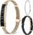 Smart Bracelet for Women Men, Slim Fitness Tracker Smart Wristband with Heart Rate/Blood Oxygen/Sleep Monitor/Pedometer,12 Sports Activity Tracker, Smart watch for Android iPhone,2 Bands,Rosegold