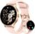 Smart Watch for Women, 1.27″ AMOLED Screen Smartwatch with Answer/Make Call for iPhone/Android/Samsung, Fitness Tracker with 120+ Sport Modes, Heart Rate/Sleep/Health Monitor, IP68 Waterproof, 2 Bands