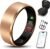 Smart Health Ring 2.0 for Women Men, Slim Scratch & Fingerprint Resistant Design, Efficient Chip Fitness Tracker, Monitors Heart, Blood Oxygen & Pressure, Rose Gold 7#