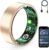 Smart Ring for Women & Men, Fitness Tracker Ring with Heart Rate Monitor, HRV, Sleep Tracking, No Subscription Fee, 10ATM Waterproof Activity Ring for iOS & Android (Rose Gold, 7)