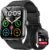 Blackview 2026 Smart Watch (Answer/Make Calls), Fitness Watch for Men and Women with Heart Rate/SpO2/Sleep Monitor/2 Straps, 100+ Sports Modes, IP68 Waterproof Activity Tracker for Android/iPhone