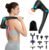 Back Massager with Heat & Cold, Fathers Day Dad Gifts Foldable Deep Tissue Neck Back Muscle Massager for Pain Relief,Handheld Percussion Muscle Massager,9 Speeds,10 Heads
