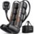 JZBRAIN Pro Compression Boots for Circulation: Leg Compression Massager for Athletes Cordless Air Recovery System with 6 Modes & 8 Intensity(Medium)
