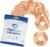 RightCare CGM Adhesive Patches Pre-Cut for Freestyle Libre 2 &3 and Lingo, Waterproof Adhesive Medical Tape, Uncovered Circle Protective Patches, Tan, Bag of 25