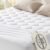 Bedsure Queen Mattress Pad – Quilted Fitted Mattress Topper Protector with 8-21 Inches Deep Pocket, Noiseless Breathable Bed Cover Padded, Machine Washable, White, 60×80 Inches