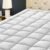 HYLEORY Queen Mattress Pad Quilted Fitted Mattress Protector Cooling Pillow Top Mattress Cover Breathable Fluffy Soft Mattress Topper with 8-21″ Deep Pocket