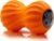 Zyllion Vibrating Peanut Massage Ball with 4 Modes – Cordless Rechargeable Electric Deep Tissue Massager Roller for Muscle Pain Relief, Orange, ZMA-30
