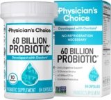 Physician’s CHOICE Probiotics 60 Billion CFU – 10 Strains + Organic Prebiotics – Immune, Digestive & Gut Health – Supports Occasional Constipation, Diarrhea, Gas & Bloating – for Women & Men – 84ct