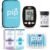 Pip Blood Glucose Monitor Kit with Preloaded Safety Lancets – Complete Diabetes Testing Kit for Blood Sugar Monitoring | No Lancing Device, Virtually Painless | 50 Test Strips, Lancets & Travel Case