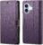 Wallet Case for iPhone 16 Plus, RFID Blocking Credit Card Holder, PU Leather Folio Flip Kickstand Protective Shockproof Cover for Apple 16Plus (Purple, for iPhone 16 Plus – 6.7”)