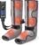 Air Compression Leg Massager with Heat : Foot and Calf Massager for Circulation and Pain Relief – 9 Intensity, 4 Modes, 3 Heating, Vibration, for Sitting/Standing Jobs & Home Use