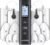 AVCOO 30 Modes TENS EMS Unit Compact Muscle Stimulator for Pain Relief of Back, Shoulder, Neck, Rechargeable & Portable Dual Channel EMS Muscle Stimulator with 30 Intensity Levels, 12 Electrode Pads