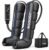 Sequential Leg Compression Massager for Circulation : Full Leg Air Compression Boots for Massage Therapy & Fatigue Relief – 9 Intensity, 6 Modes, 3 Timers for Athletes, Runners, Gym