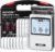 AUVON Rechargeable TENS Unit Muscle Stimulator, FSA HSA Eligible, Digital TENS Machine with 8 Customizable Modes, Electronic Massager for Sciatica, Shoulder & Back Pain Relief, 12 Pads, A Carry Case