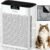 Air Purifier for Home Bedroom Large Room 2200 Ft², MOOKA H13 HEPA Air Cleaner with Washable Pre-filter, Air Quality Monitor, Air Purifiers for Pets Hair Smoke Dust Pollen, Auto Mode, KJ190 White