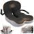 Seat Cushion, Office Chair Cushions for Tailbone Relief, Seat Cushions for Office Chair with L-Shaped Ergonomic Design & Adjustable Strap, Memory Foam Chair Cushion for Long Sitting Worker(Black Gray)